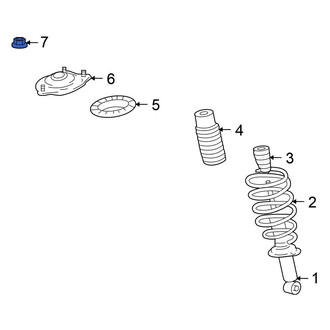 Mitsubishi OE - Rear Suspension Strut Mount Nut