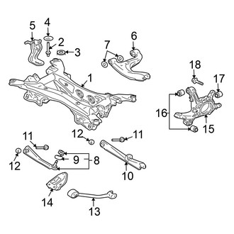 Mitsubishi OE - Rear Suspension - Suspension Components (LS / SE AWD)