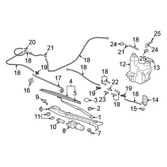 Mitsubishi OE - Windshield Washer Hose Connector