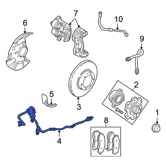 Mitsubishi OE - Front Left ABS Wheel Speed Sensor