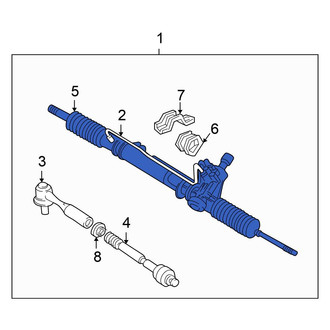 Mitsubishi OE - Right Rack and Pinion Bellows