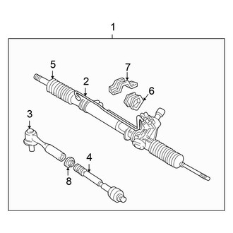 Mitsubishi OE - Steering Gear & Linkage (3.5L)