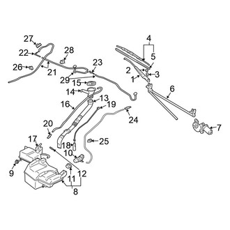 Mitsubishi OE - Windshield - Wiper & Washer Components (3.8L)