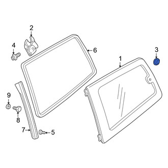Mitsubishi OE - Quarter Panel Glass Latch Nut