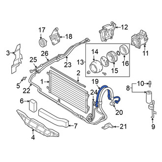 Mitsubishi OE - A/C Refrigerant Discharge Hose