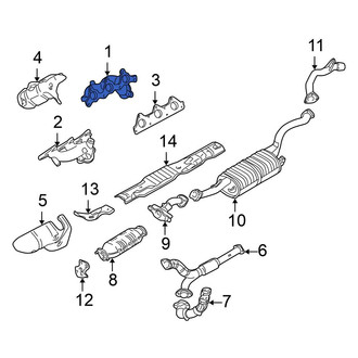 Mitsubishi OE - Right Exhaust Manifold