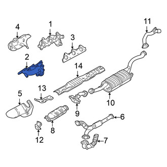 Mitsubishi OE - Left Exhaust Manifold