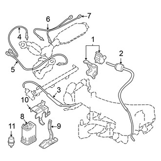 Mitsubishi OE - Emission System - Emission Components (California), (ES / Limited / LS / XLS)