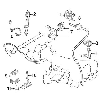 Mitsubishi OE - Emission System - Emission Components (Federal), (ES / Limited / LS / XLS)