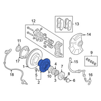 Mitsubishi OE - Front Wheel Hub