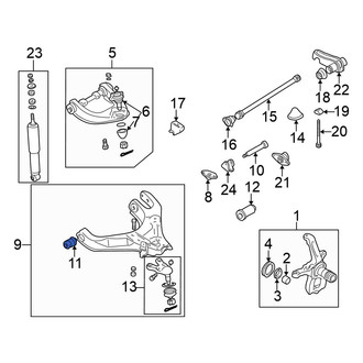 Mitsubishi OE - Front Lower Rearward Suspension Control Arm Bushing