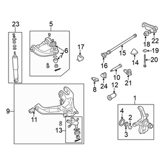 Mitsubishi OE - Front Suspension - Suspension Components (ES / Limited / LS / XLS 4WD)