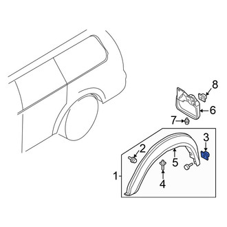 Mitsubishi OE - Wheel Arch Flare Nut