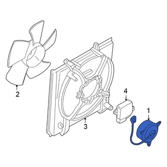 Mitsubishi OE - Right Engine Cooling Fan Motor