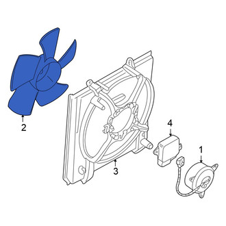 Mitsubishi OE - Left Engine Cooling Fan Blade