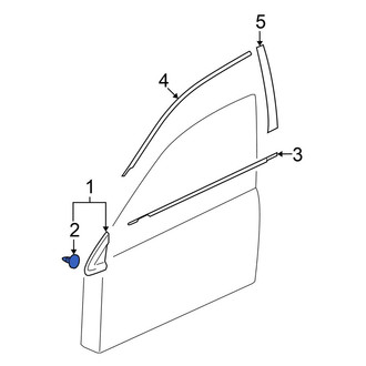 Mitsubishi OE - Door Trim Sill Plate Insert Clip
