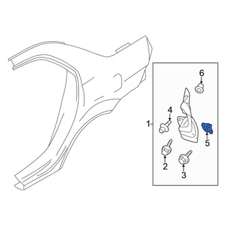 Mitsubishi OE - Wheel Arch Flare Nut