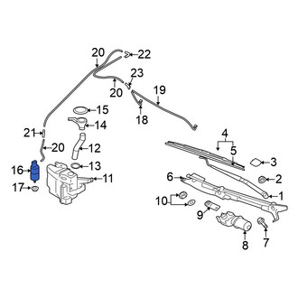 Mitsubishi OE - Windshield Washer Pump