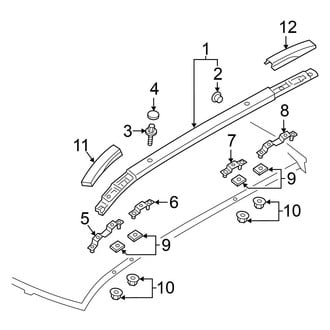 Mitsubishi OE - Roof - Luggage Carrier (With Sunroof)
