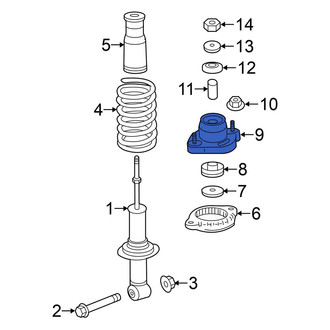 Mitsubishi OE - Front Suspension Strut Mount