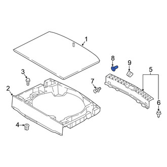 Mitsubishi OE - Liftgate Trim Scuff Plate Grommet