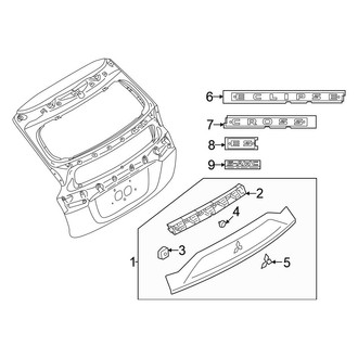 Mitsubishi OE - Lift Gate - Exterior Trim