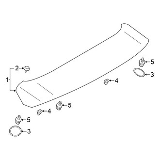 Mitsubishi OE - Lift Gate - Spoiler