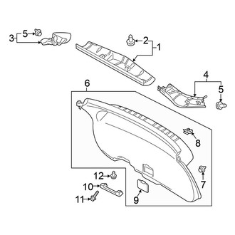 Mitsubishi OE - Lift Gate - Interior Trim