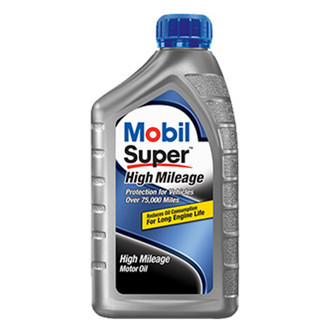 Mobil 1® - Super™ High Mileage SAE 5W-20 Synthetic Blend Motor Oil, 1 Quart