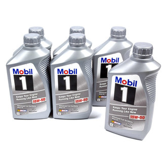 Mobil 1® - Advanced™ SAE 15W-50 Full Synthetic Motor Oil, 1 Quart x 6 Bottles