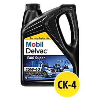Mobil 1® - Delvac™ 1300 Super SAE 15W-40 Synthetic Blend Heavy Duty Diesel Motor Oil, 2.5 Gallons