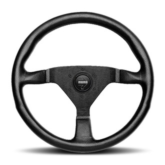 MOMO® - 3-Spoke Montecarlo Series Alcantara Leather Steering Wheel with Black Stitch