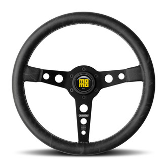 MOMO® PRH35BK2B - 3-Spoke Prototipo Heritage Series Steering Wheel with Black Spokes