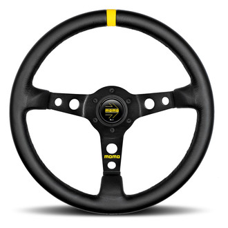 MOMO® - 3-Spoke MOD.07 Series Steering Wheel with Yellow Center Mark