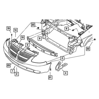 Jeep OE - Front License Plate Bracket