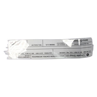 Mopar® - Vehicle Emission Control Information Label