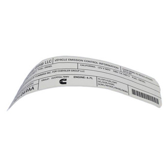 Mopar® - Vehicle Emission Control Information Label
