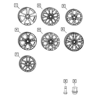 Mopar® - 20 Alloy Factory Wheel