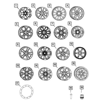 Mopar® - 22 Alloy Factory Wheel