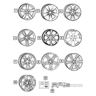 Mopar® - 17 Alloy Factory Wheel