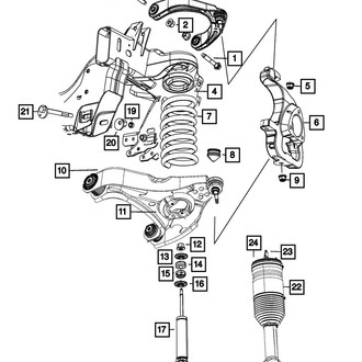 Mopar® - Front Passenger Side Lower Control Arm and Ball Joint Assembly