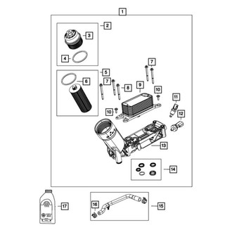 Mopar® - Oil Cooler Supply Tube