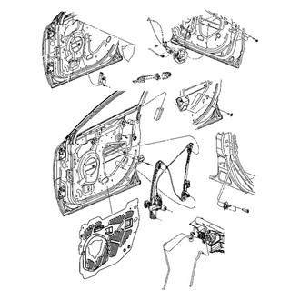Mopar® - Manual Window Regulator