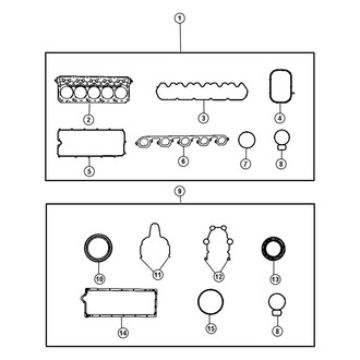 Dodge OE - Engine Coolant Thermostat Housing Gasket
