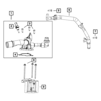 Mopar® - Engine Coolant Crossover Pipe