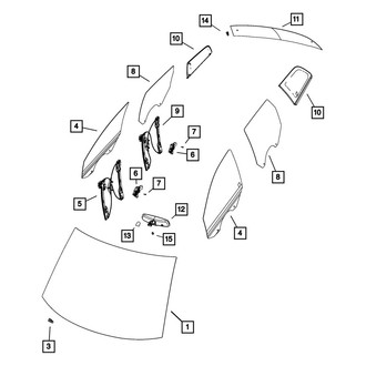 Mopar® - 30 Lite Glass Windshield