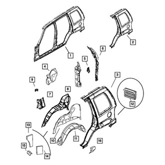 Mopar® - Driver Side Quarter Panel