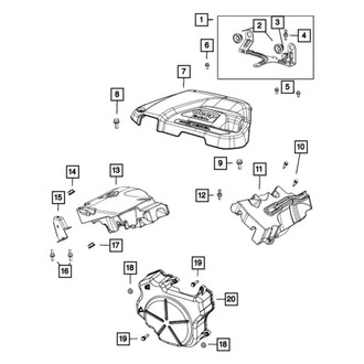 Mopar® - Driver Side Fuel Rail Heat Shield