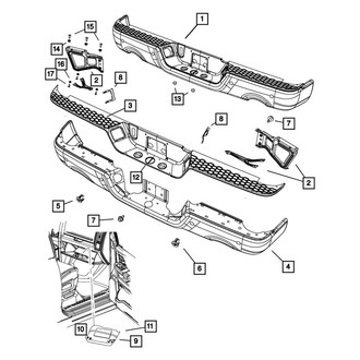 Mopar® - White License Plate Bracket Nut