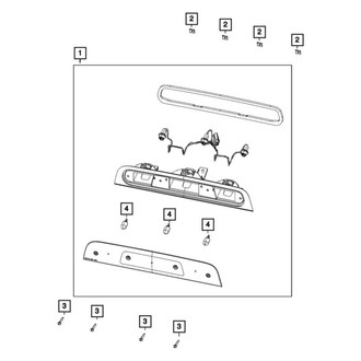 Ram OE - Center High Mount Stop Light Screw